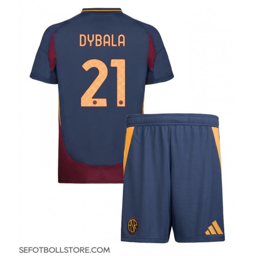 AS Roma Paulo Dybala #21 Replika babykläder Tredjeställ Barn 2024-25 Kortärmad (+ korta byxor)